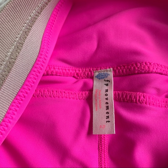 Free People Pink Hybrid Cropped Leggings•NWT - Picture 7 of 8